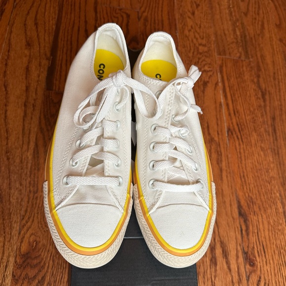 Converse low top white and orange 70s vintage look size 8 - Picture 5 of 7